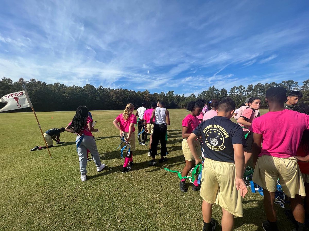 The Bengal Battalion 💗PINKED OUT💗 today during PT in honor of Breast Cancer Awareness month!