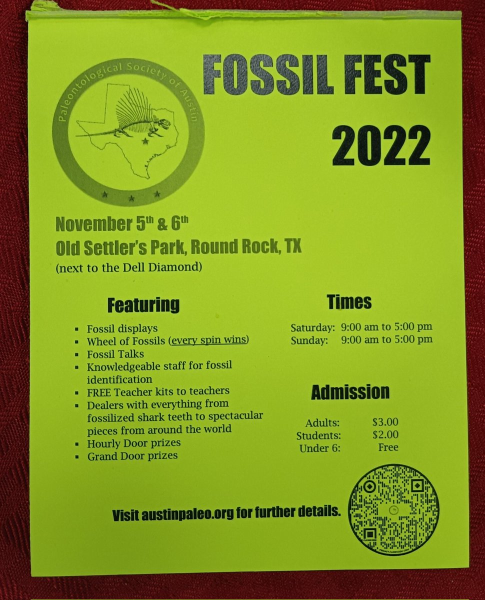 JohnRMoffitt's tweet photo. I'm even considering the Austin Paleo Show next weekend. But it could be a show too far ... I am pretty worn out paleontologically speaking.

#FossilFest 
@TaiChi_John
@Drstevenhobbs https://t.co/tpl0SYIKJU