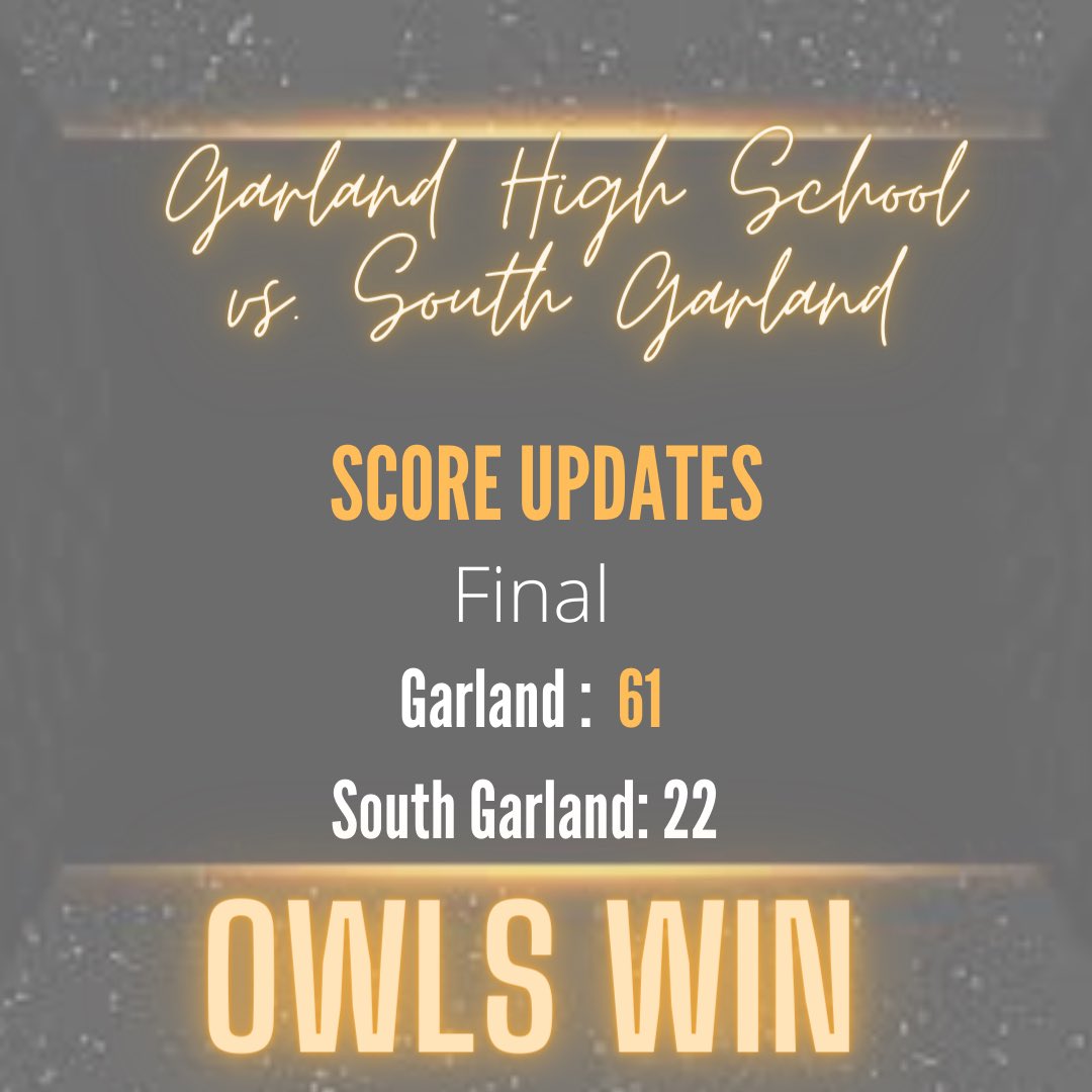 Garland Owl Football Boosters (@owls_booster) on Twitter photo 