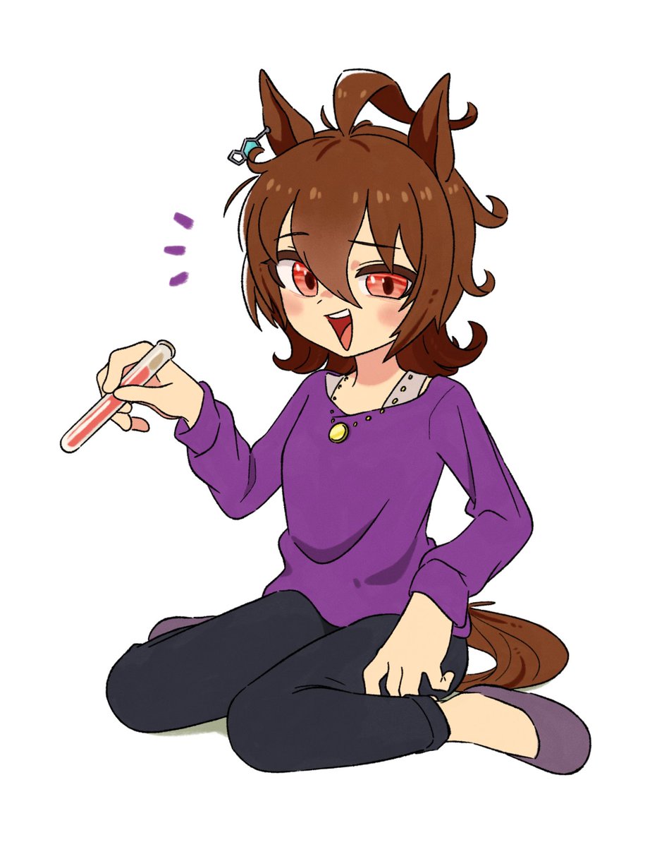 agnes tachyon (umamusume) 1girl solo animal ears tail horse ears brown hair horse tail  illustration images