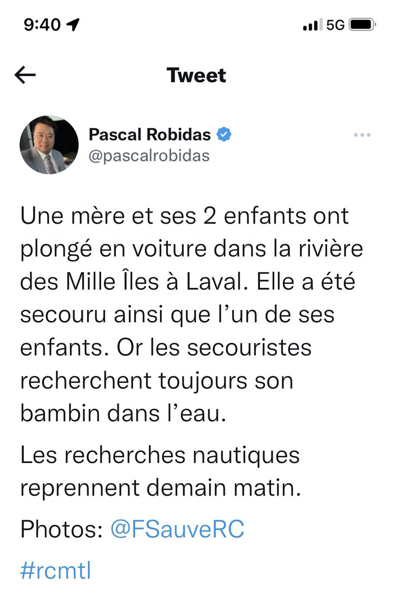 FSauveRC's tweet photo. Triste nouvelle à Laval ce soir plus de détail au TJ de 22:00 avec la journaliste Gabrielle Proulx https://t.co/L4YlFQe2M7