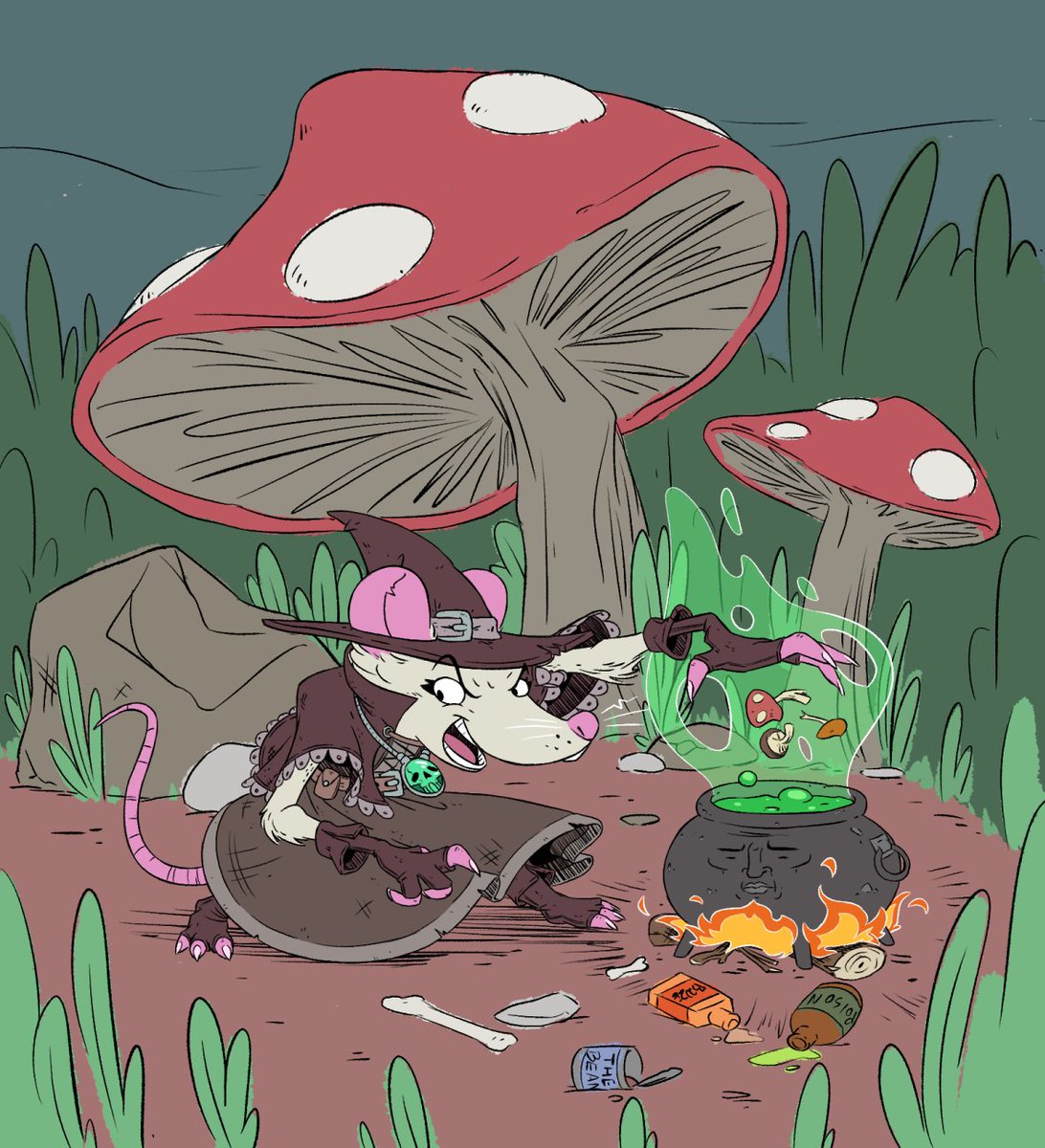 Rattober day 28: Mushroom Rat
#rattober #rattober2022 #beansrattober