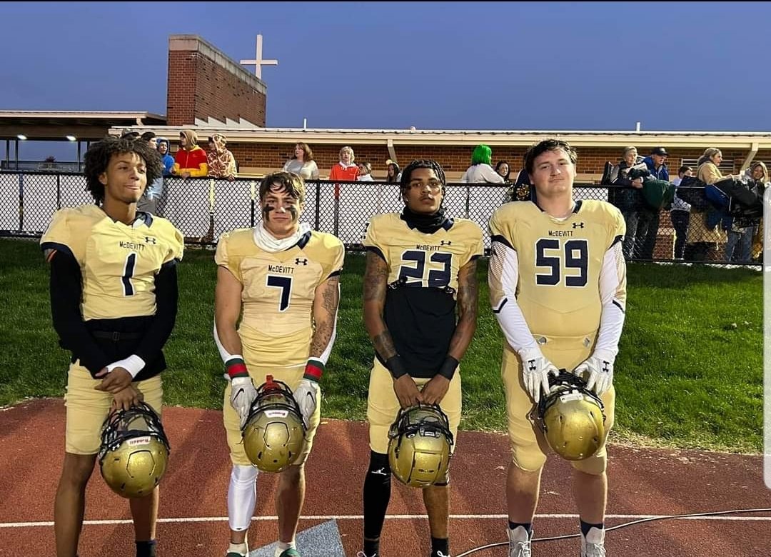 _GabrielArena_'s tweet photo. Great Team Win on Senior Night. We are not leaving without one 🏆
@KadeWerner @TyShawnR_22 @Jalil_Terry couldn't be more blessed to be a Crusader with these A1s🌋 #McDevittFootballFamily #PlayoffsinBound! 🌋@bweachter51 @CoachJMinnich @CoachWeachter 🌋 https://t.co/vDbzQt2PmA