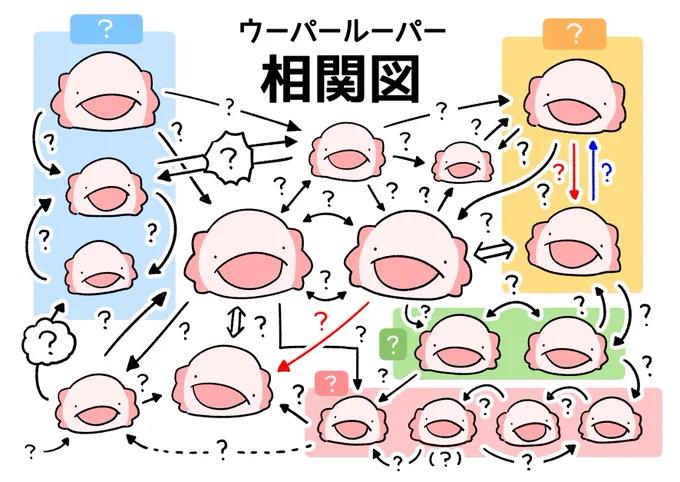 ウーパールーパーの相関図 