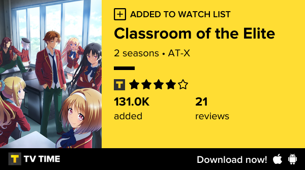leanangelo's tweet photo. I've just started following Classroom of the Elite https://t.co/qMURYhUO6b #tvtime https://t.co/WFe65eyfeE