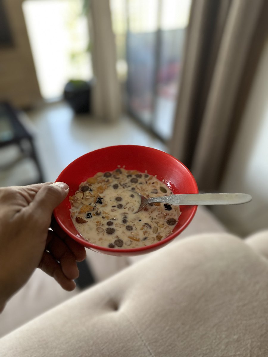 Chirag Barjatya on Twitter "My pre workout meal Muesli mix with dried cranberries with
