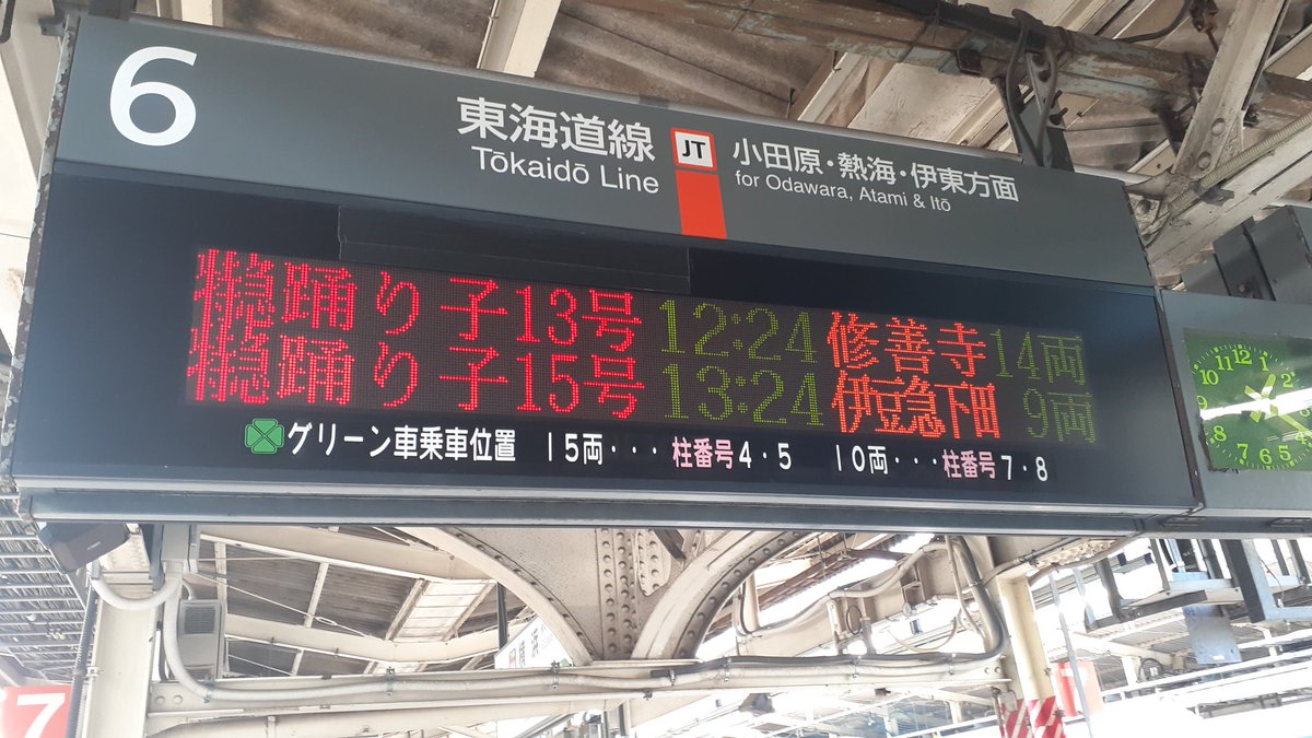 東海道新幹線号車案内看板　ホーム柱掲示用 東海道新幹線号車案内看板 ホーム柱掲示用