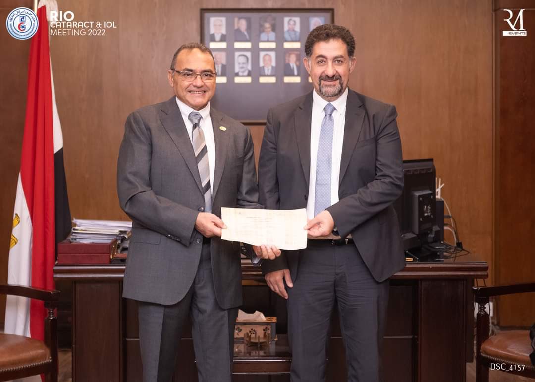 One of the great honorable moment’s in my career.
Great appreciation to my dear Prof. Dr. Mostafa Mahmoud Salah ; The President of the Research Institute Of Ophthalmology, Cairo, Egypt 🇪🇬 .
#RIO #ophthalmology #RIO #ophthalmology 
#CRST #ASCRS #AAO #ISRS #AECOS #WCRS_VS