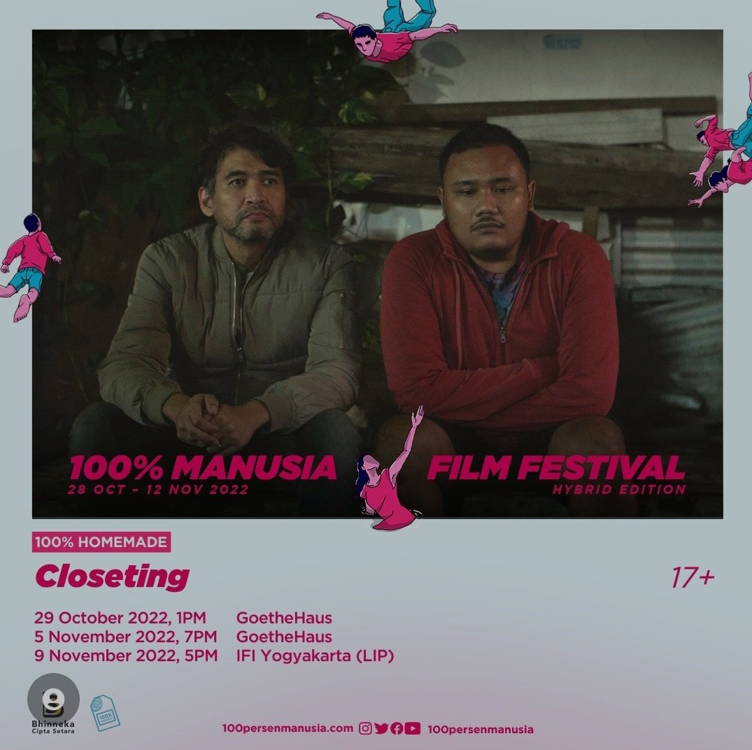 moviegoersID's tweet photo. Jadwal dan film-film 100% Manusia Film Festival buat hari Sabtu, 29 Oktober 2022.
#100PMFF2022 https://t.co/P1sNHWWPc0