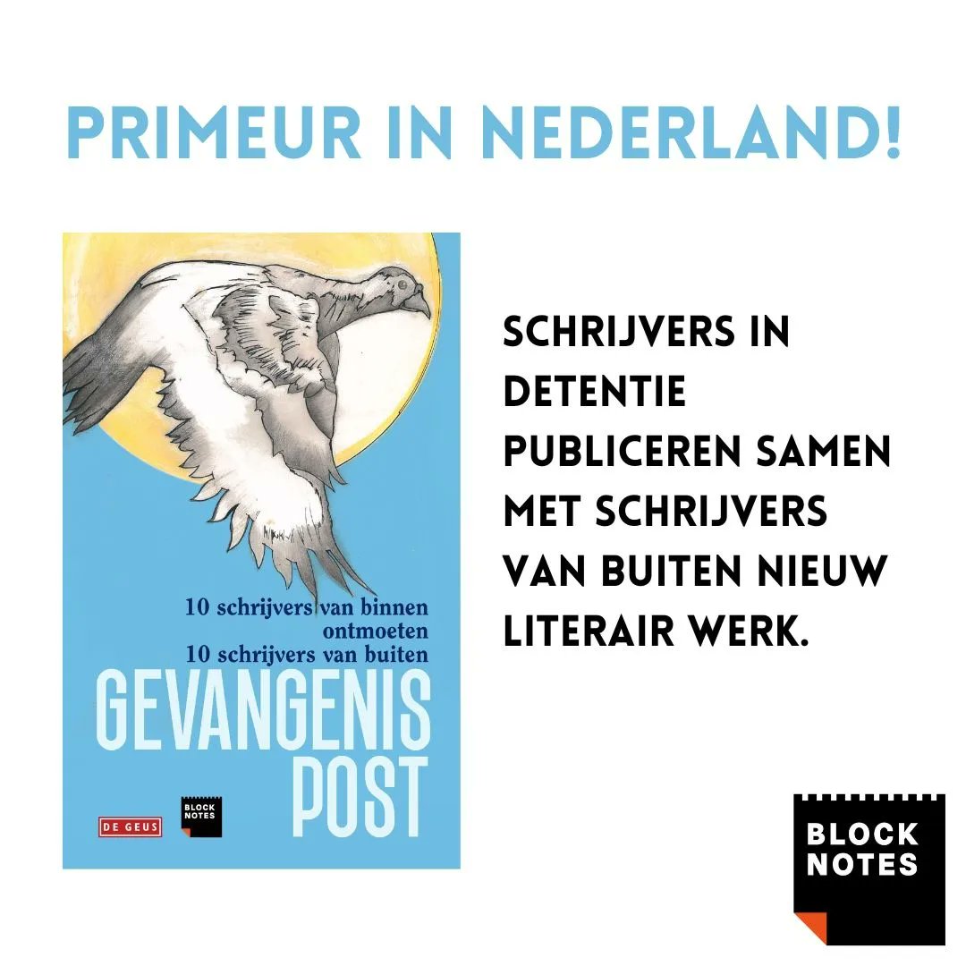 christineotten's tweet photo. Zometeen om 9.00 uur ben ik ern uur lang te gast bij @rtvoost met Inga Tjapkes n.a.v . Het boek Gevangenispost dat begin november verschijnt. Over mijn werk en leven. https://t.co/2vf4EH1QEb #blocknotes #schrijvenindetentie #gevangenispost @De_Geus https://t.co/tv8yyzYSk1