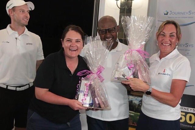 journeysys's tweet photo. Friends, family and colleagues…a sincere 🙏 to you all for coming out in large numbers to support this 1st Journeysys Golf day fundraiser🙏❤️❤️🌹

Thank you for making it such a memorable day, all in aid of breast cancer awareness. #journeysyscares #Avon #emperorspalace #zicheke https://t.co/xlSojVawAH