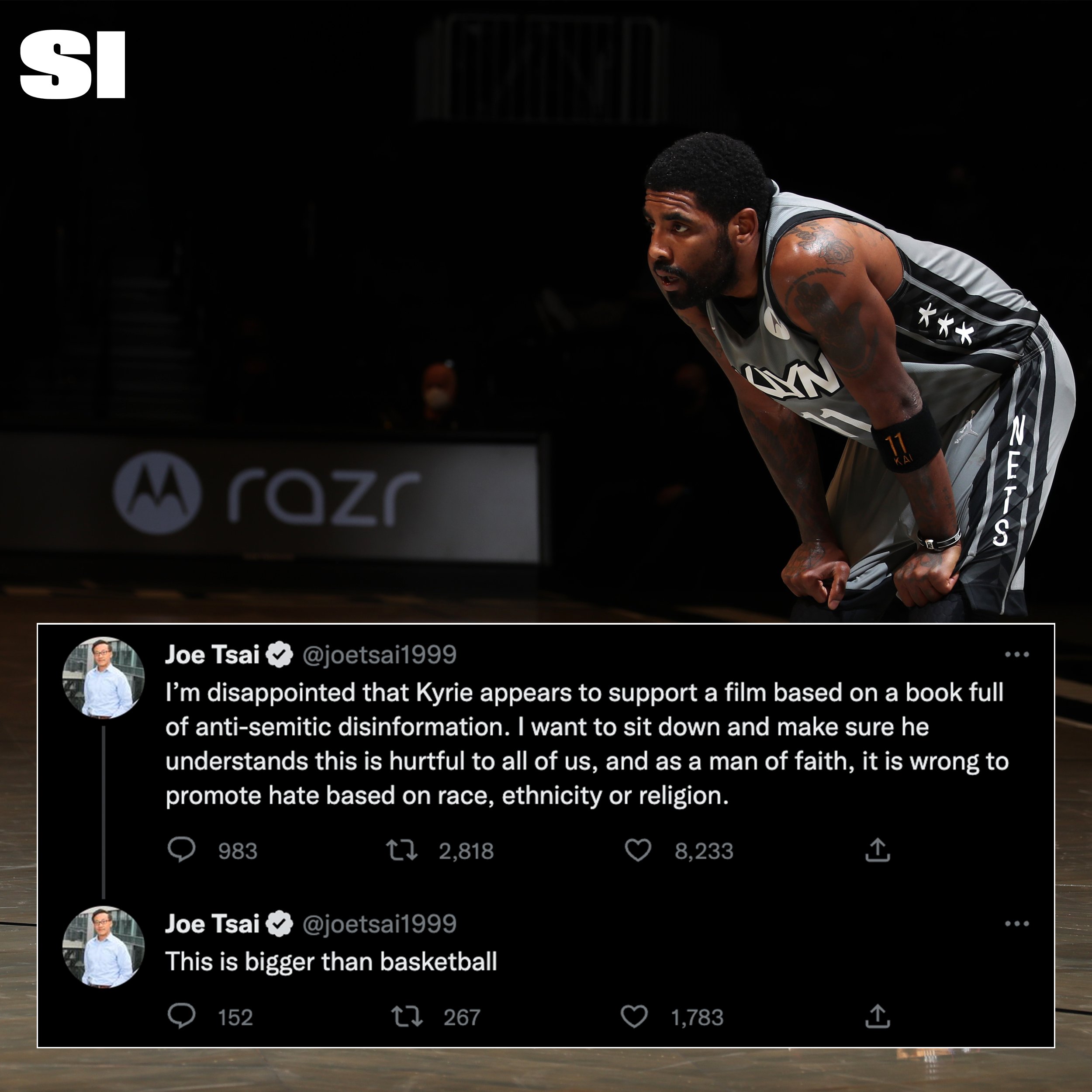 Kyrie Irving promotes antisemitic film on Twitter