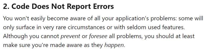 MikeRosTX's tweet image. As @tobias mentioned in one his blog posts, there are "9 Reasons Why Code Breaks". So why not use @Airbrake which is a lightweight exception reporting mechanism that's lighter than Visual Studio AppCenter.
dev.to/gittower/9-rea…
#programming #errormonitoring #webdev #github