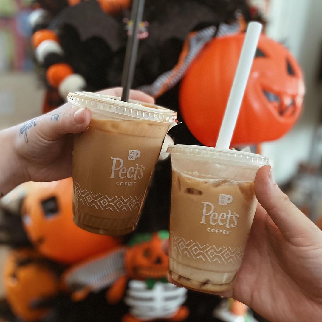 Trick-or-treating ourselves to some Peet's today. How are you celebrating Halloween weekend? 🎃❤️ (Instagram: halloweenherbivore)