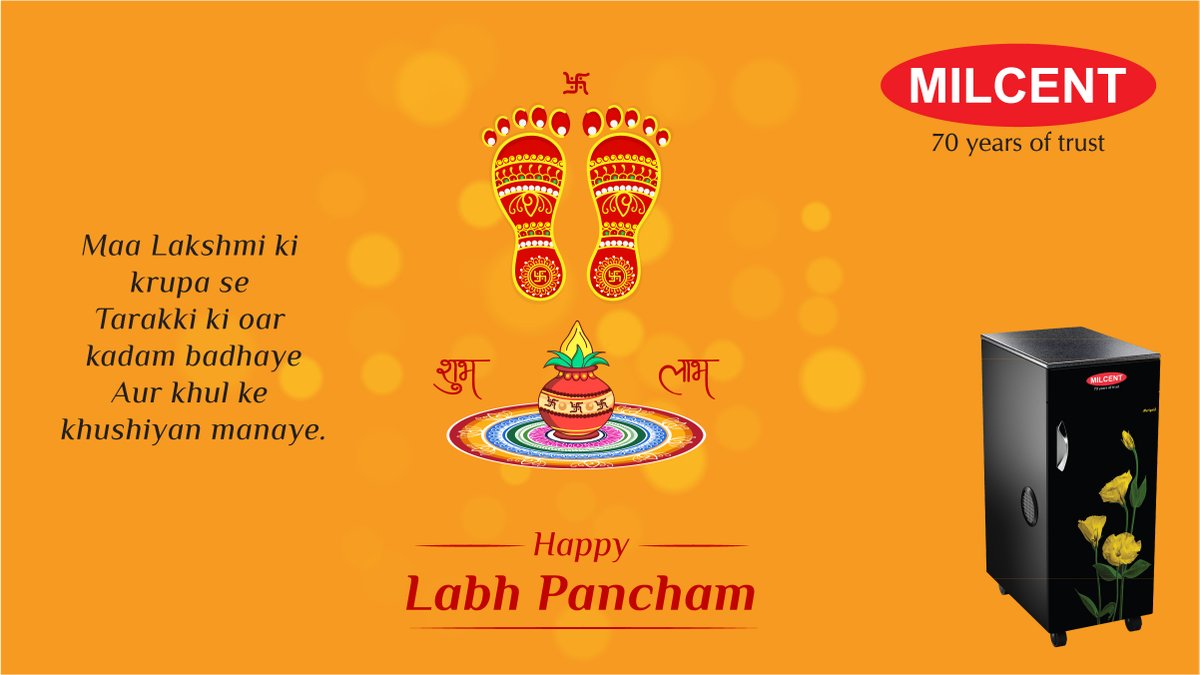 milcent_india's tweet image. May the festive occasion of Labh Pancham bring happiness and prosperity to your life.
#Milcent #DomesticFlourMill #LabhPancham #FestiveSeason