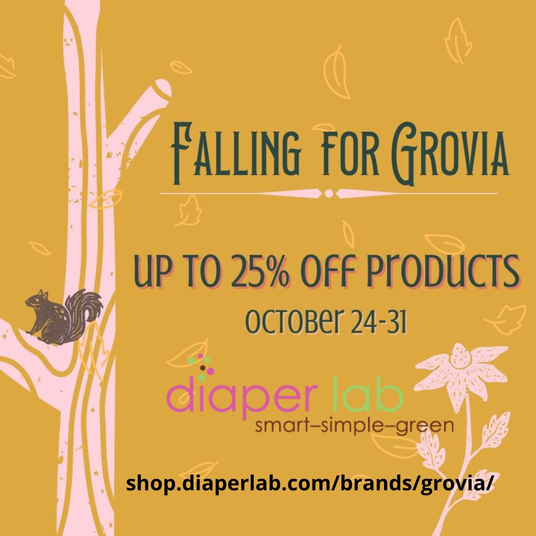 diaperlab's tweet image. 25% off ALL of GroVia Ends MONDAY night! - mailchi.mp/3b1b405cd758/g…