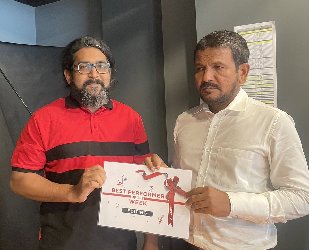 Raajje_tvPR's tweet image. Best performer of the week 
#CreativeDepartment - Adam Sufyan |@Raajje_tv