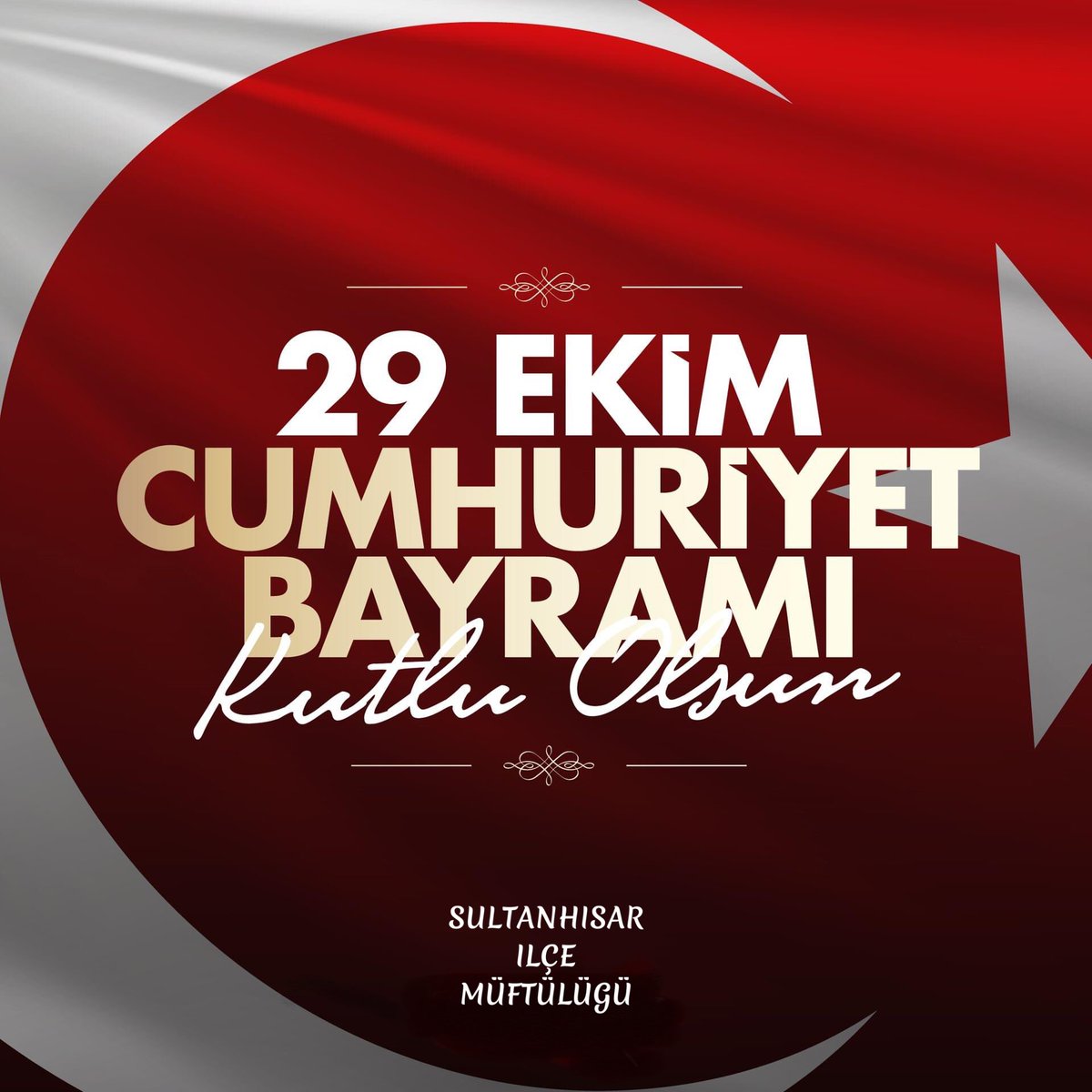 sultanhisarmuf's tweet photo. Aziz milletimizin 29 Ekim Cumhuriyet Bayramı’nı kutluyor, bu güzel vatanda birbirimize kenetlenerek ilelebet özgürce ve kardeşçe yaşamayı bizlere nasip etmesini Yüce Rabbimizden niyaz ediyoruz. 

#29Ekim Cumhuriyet Bayramımız Kutlu Olsun! 🇹🇷 https://t.co/Ay8HEUKf6V