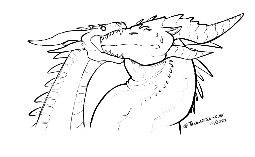 ColdNeonOcean's tweet photo. ah yes~ such majestic, awe inspiring creatures..
wanted to figure out dragon kissing then remembered who I'm working with here https://t.co/J6Xv5NTV6p