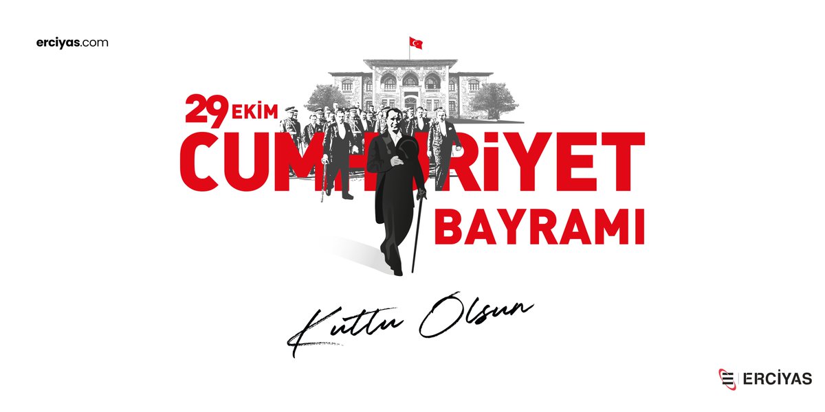 We will eternalize our Republic, whose values we have embraced for 99 years. 🇹🇷 Happy Republic Day! #erciyasholding #erciyas #29ekim #29ekimcumhuriyetbayramı #cumhuriyetbayramı