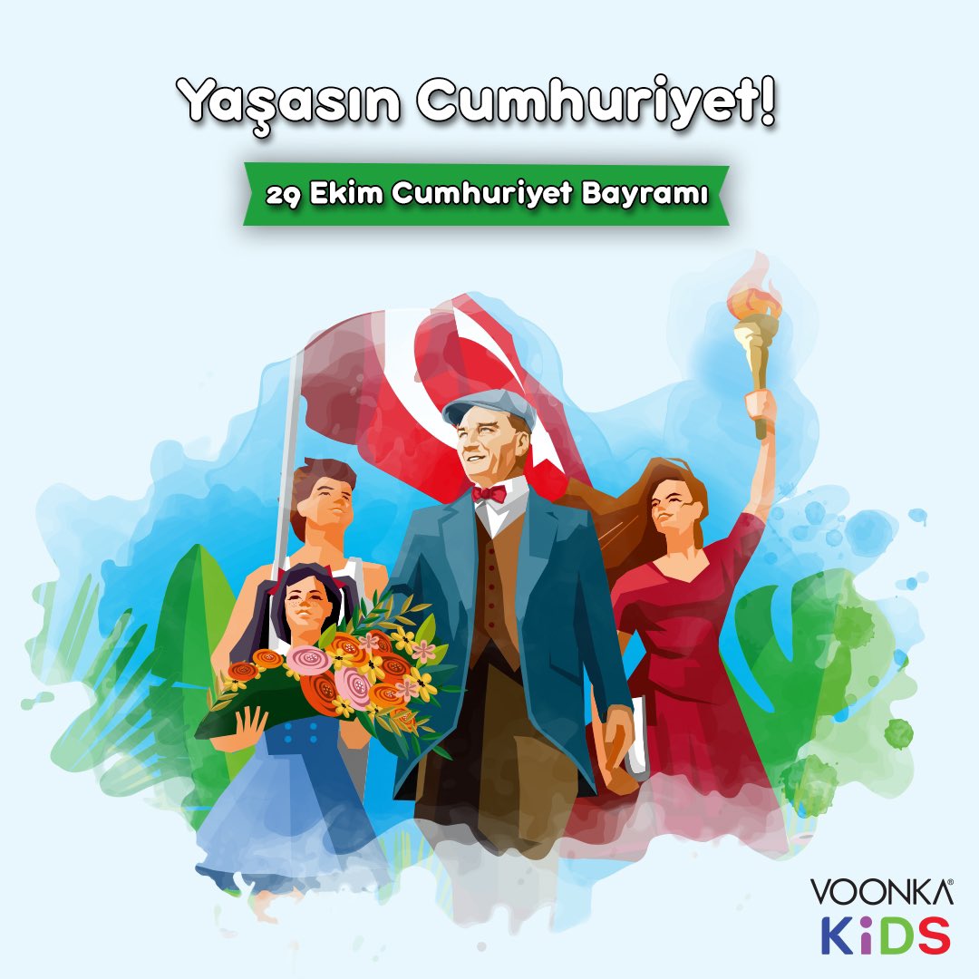 Bize Cumhuriyeti hediye eden Ulu Önderimiz Mustafa Kemal Atatürk’e minnettarız! 29 Ekim Cumhuriyet Bayramı’mız kutlu olsun!

#VoonkaKids #CumhuriyetBayramı