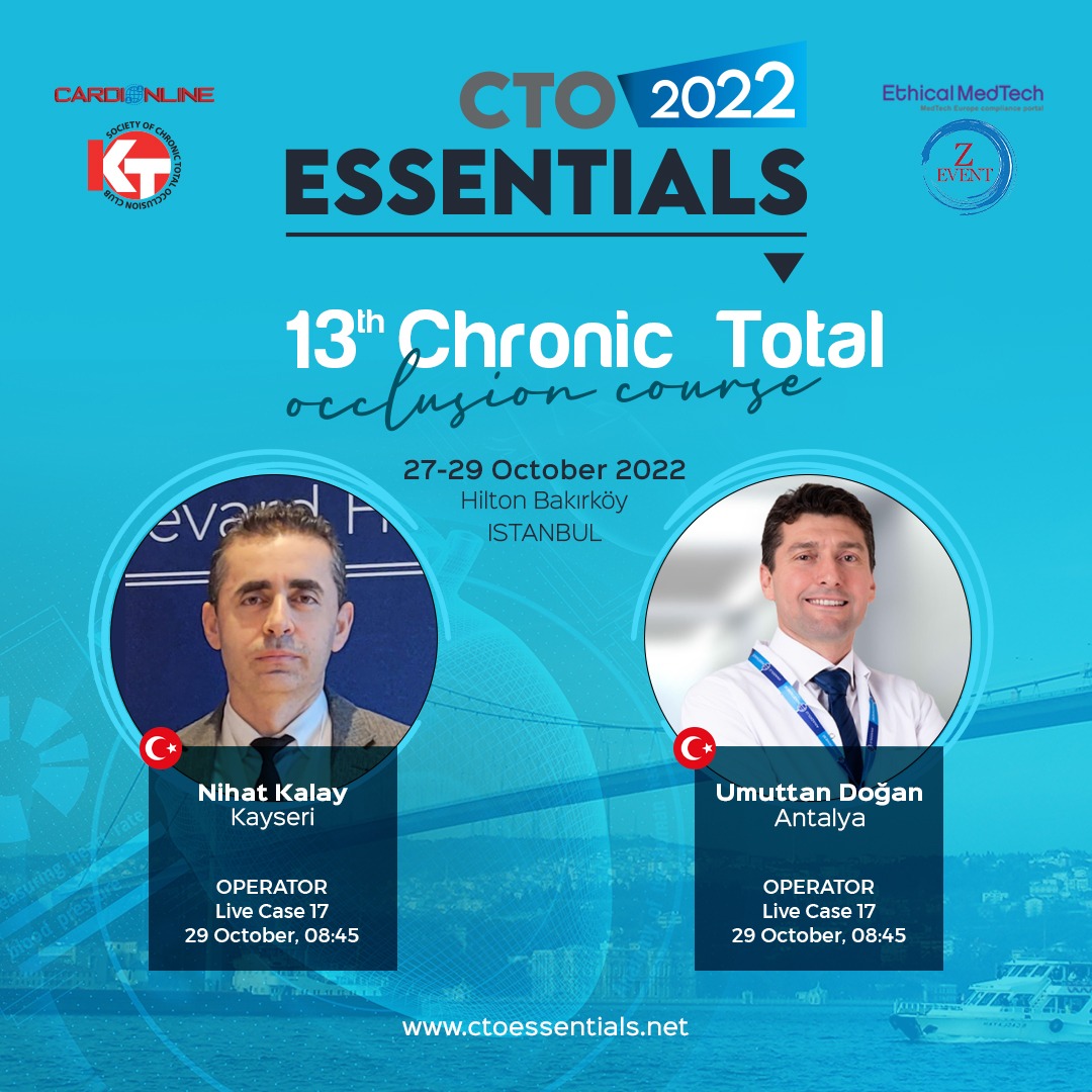ctoessentials's tweet photo. 0CTOBER 29, SATURDAY

***Live Case 17, 18***

Moderators:  #SamiOzgul,  #FarukErtas

Lab 1 Operators: @nihatkalay1 , #UmuttanDogan
 #BiruniUniversityHospital

 #ctoessentials #cardiology #kardiyoloji #congress #medical #istanbul https://t.co/KBhmg5nQte