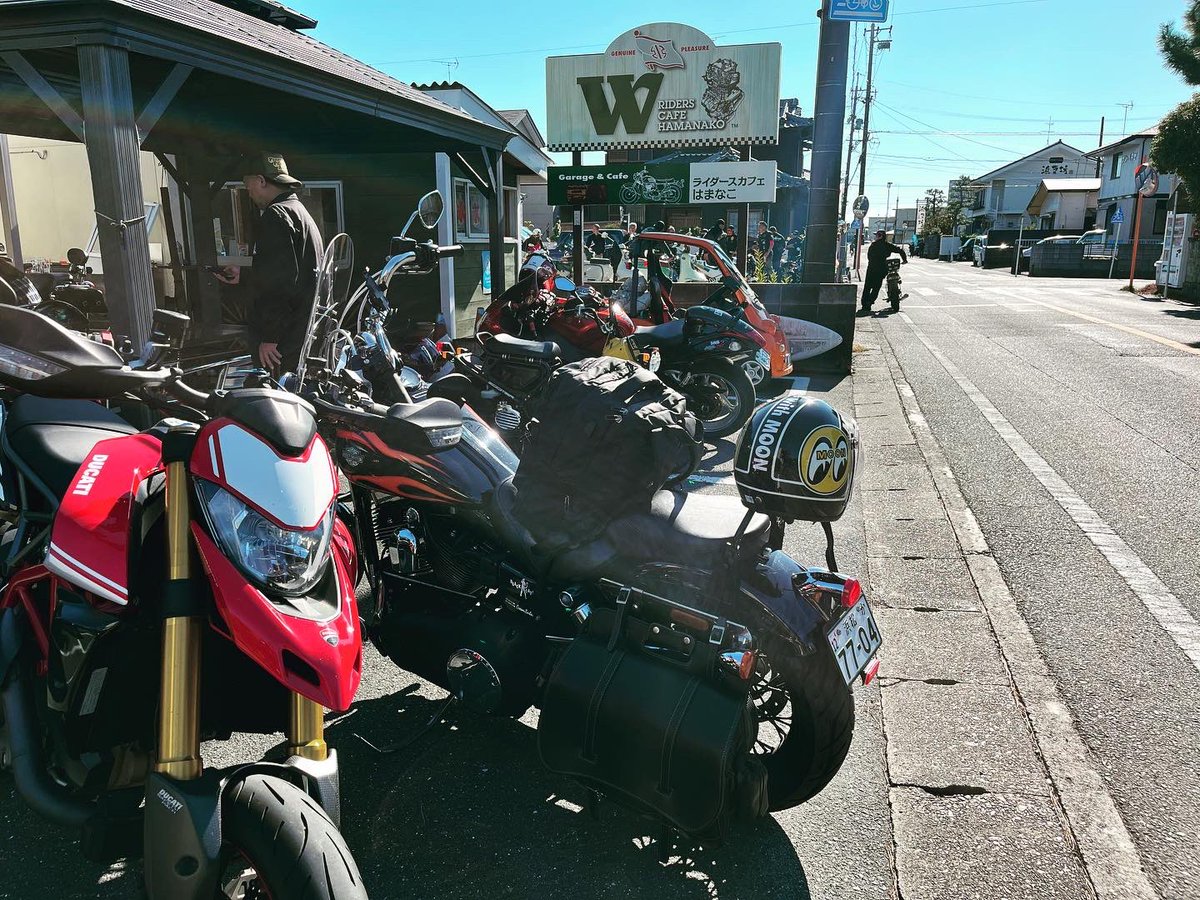 はじめてのライダースカフェはまなこ。まったりできる雰囲気が○