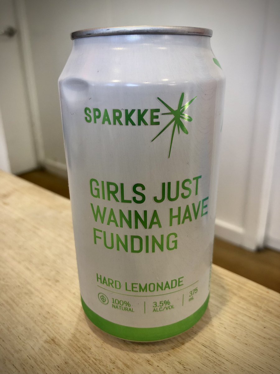 Ah, the sweet, refreshing taste of potential funding…