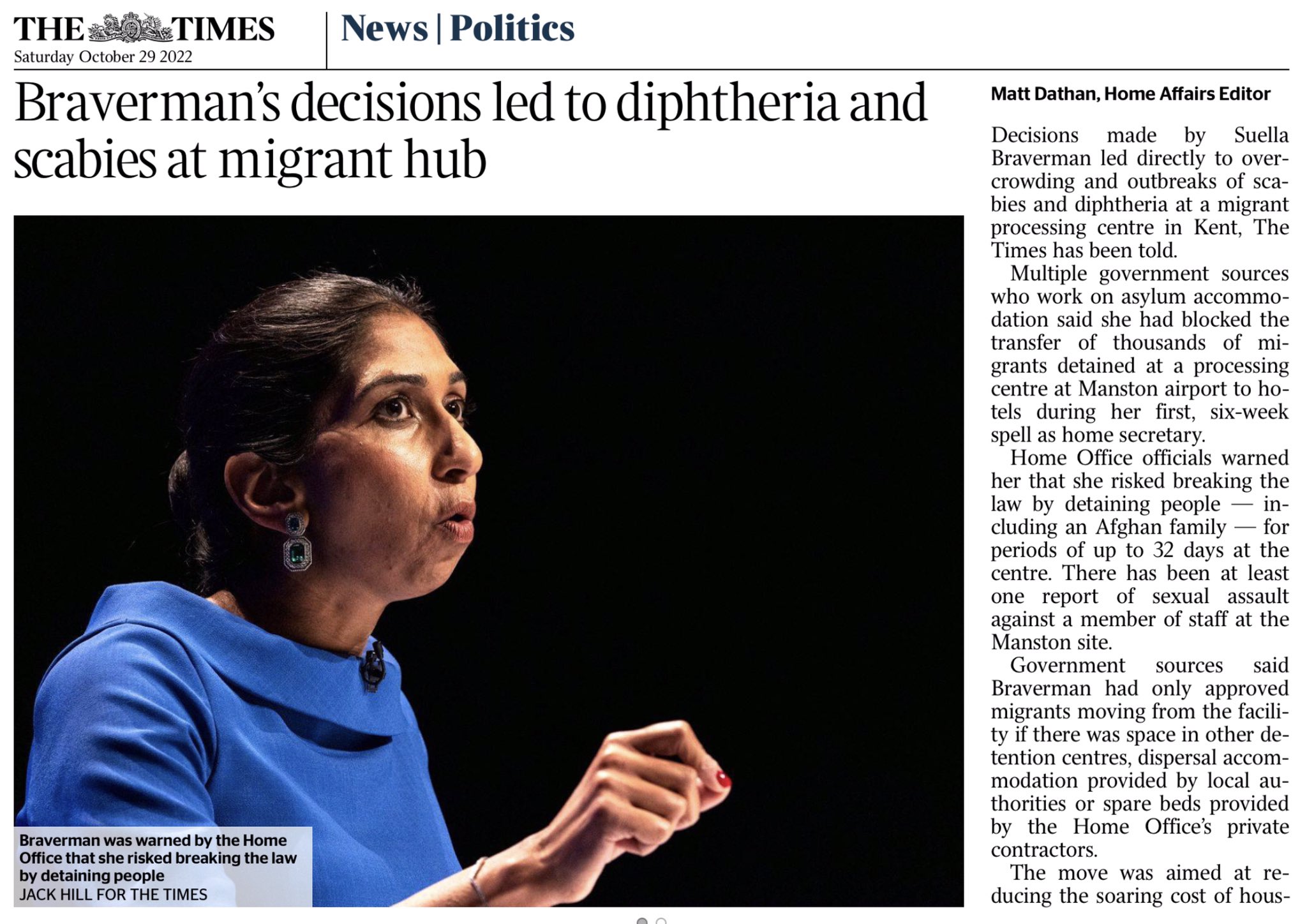 Paul Lewis on Twitter "Home Sec’s decisions led to disease and poor