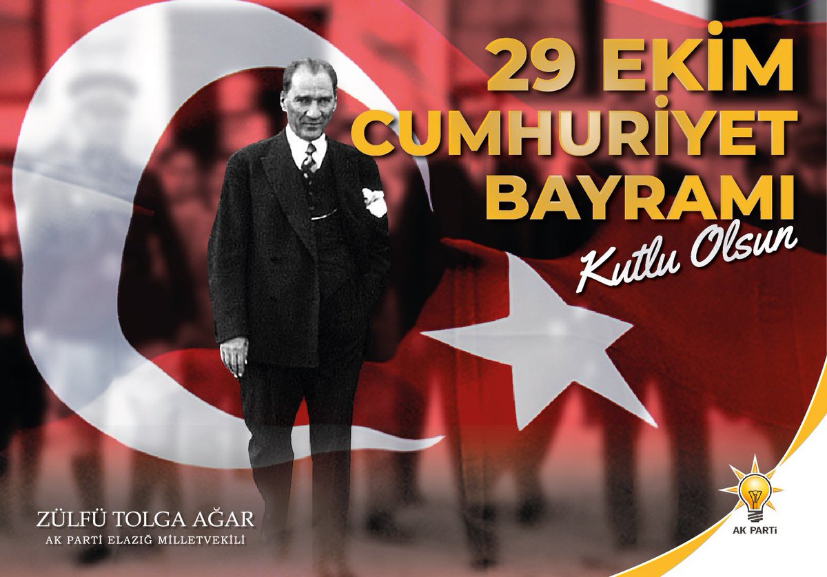Cumhuriyeti ilanımızın 99. yıl dönümünde başta Gazi Mustafa Kemal Atatürk’ü ve istiklal mücadelemizin tüm kahramanlarını rahmetle ve saygıyla anıyorum. 🇹🇷 29 Ekim Cumhuriyet Bayramımız kutlu olsun. 🇹🇷