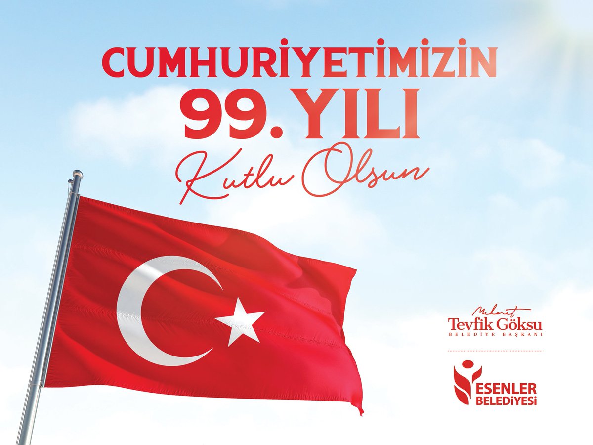 #29EkimCumhuriyetBayramı'mız kutlu olsun. 🇹🇷 Başta Gazi Mustafa Kemal Atatürk ve silah arkadaşları olmak üzere İstiklal Harbi'mizin tüm kahramanlarını saygı ve rahmetle anıyoruz.