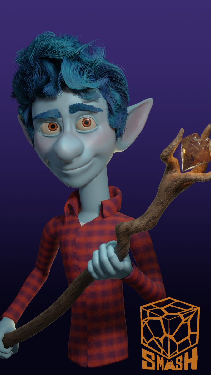 Today's #sculptober prompt was magic, so I did Ian Lightfoot from Pixars #Onward! First time playing with the new hair system in blender instead of the usual particles or curves, seems like it will be fun
#b3d #sculptober2022