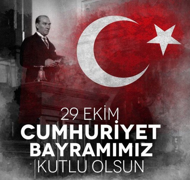 “Benim naçiz vücudum elbet bir gün toprak olacaktır, fakat Türkiye Cumhuriyeti ilelebet payidar kalacaktır.”
-Mustafa Kemal Atatürk 

 #29EkimCumhiyetBayramımız
