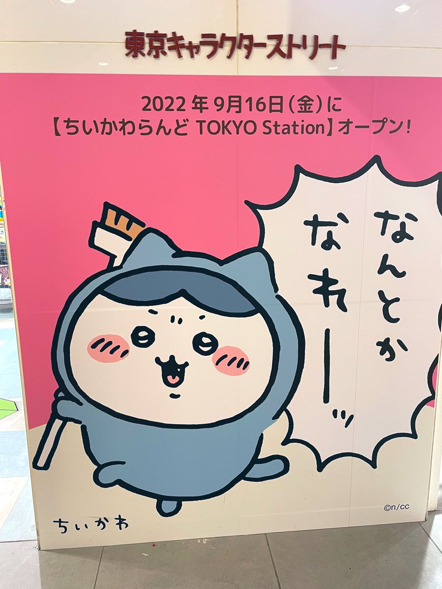 東京駅で微妙に暇を持て余したのでちいかわを拝むなどした 