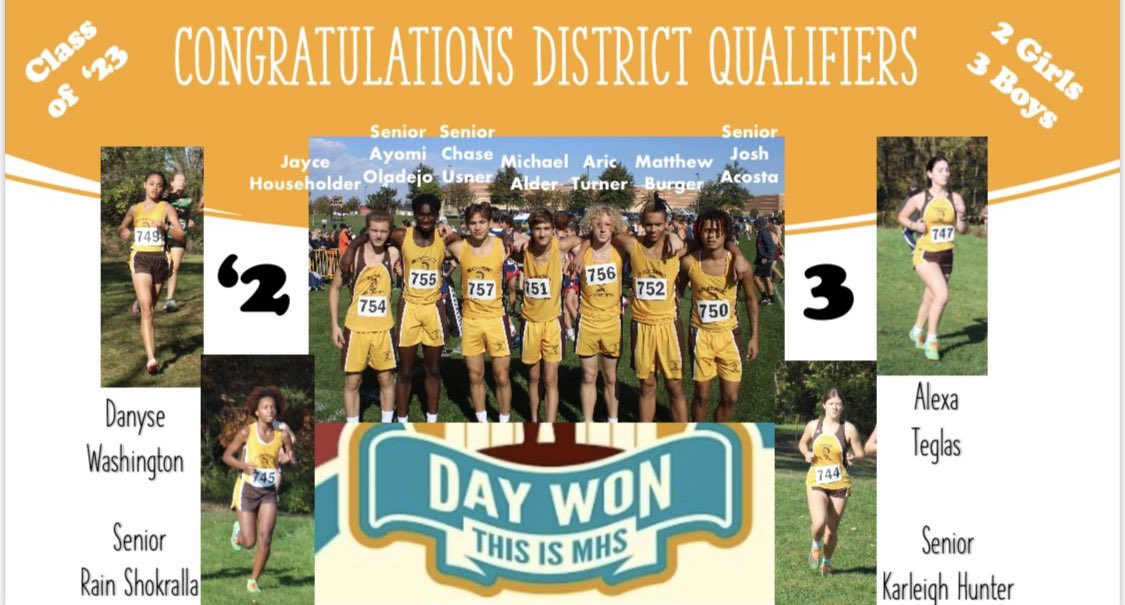 MHSATHLETICS4's tweet photo. Good luck to our qualifying runners in action today at Districts!!! @miltonhershey 👟👟👟 https://t.co/pdj8IfXaU8