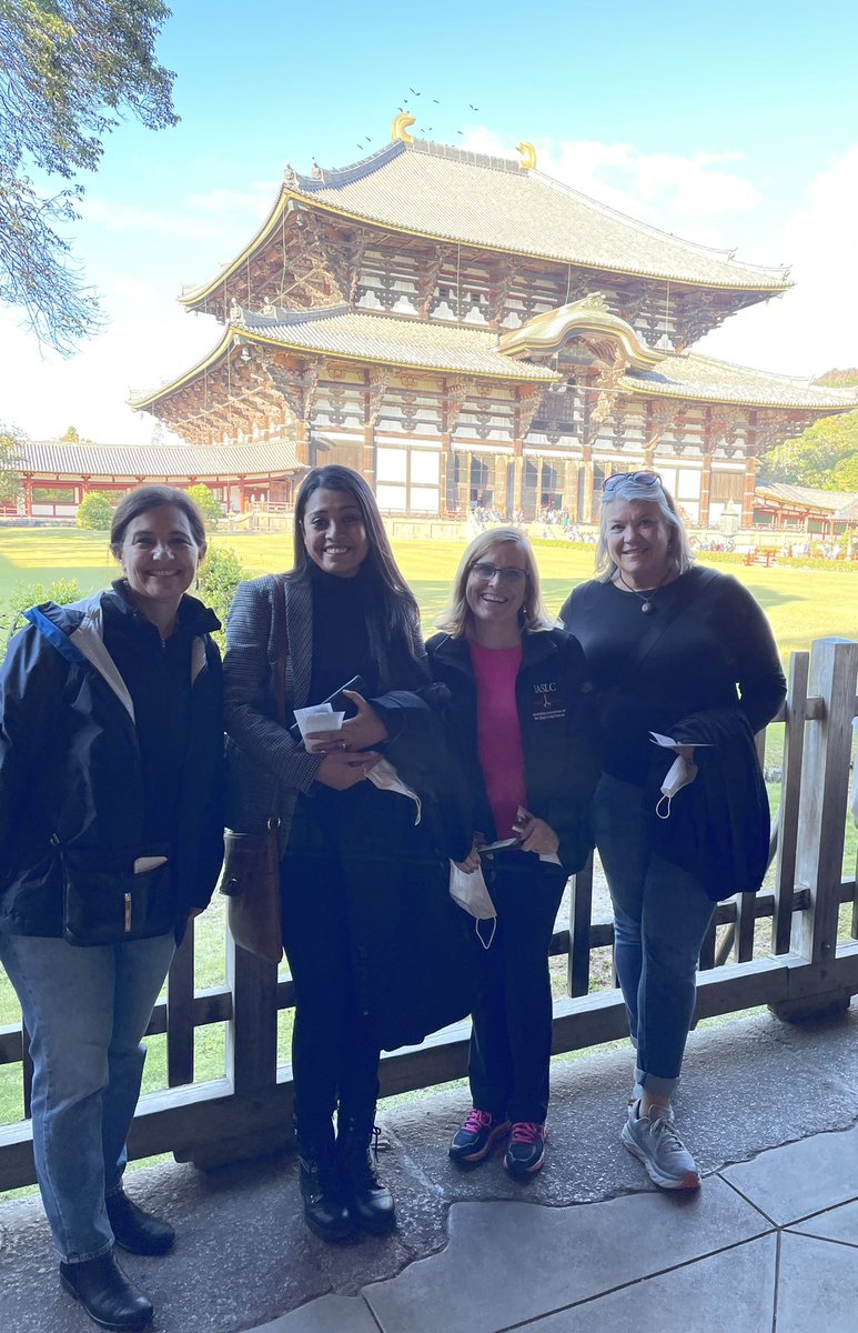 triparnasen's tweet photo. After some amazing science of @IASLC #ACLC22, soaking up on the sun and sights of beautiful Nara, Japan. Lovely spending time with these amazing colleagues. @HwakeleeMD @karenkellymd #womeninthoraciconcology #lungcancer https://t.co/EGM6vpsLps