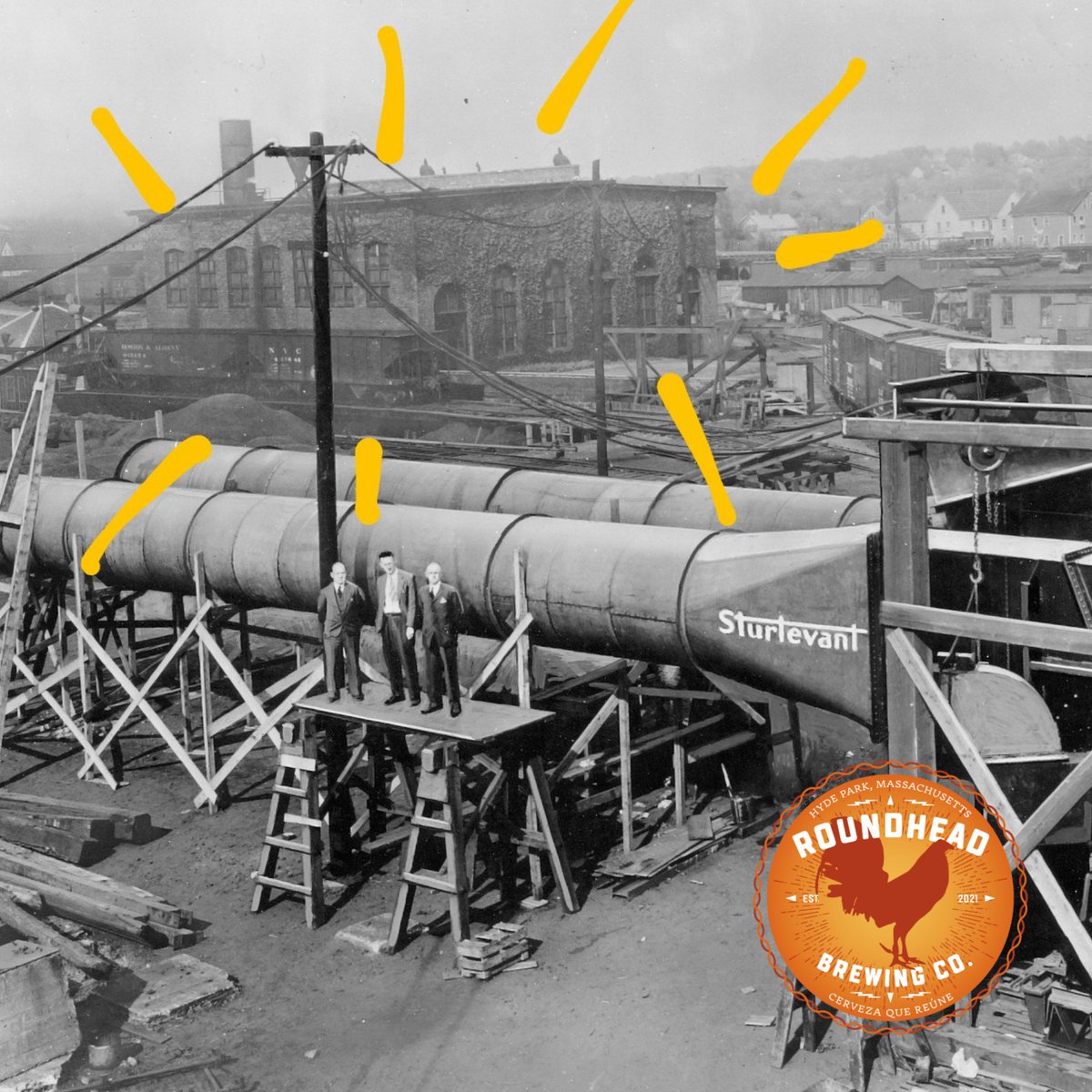 RoundheadBrew's tweet photo. The dawn of a new era. 
#sunrise #brewery #taproom #openingday 
#comunidad #bostonbeer #hopforward
Cerveza que reúne https://t.co/mDE1vBpPZi