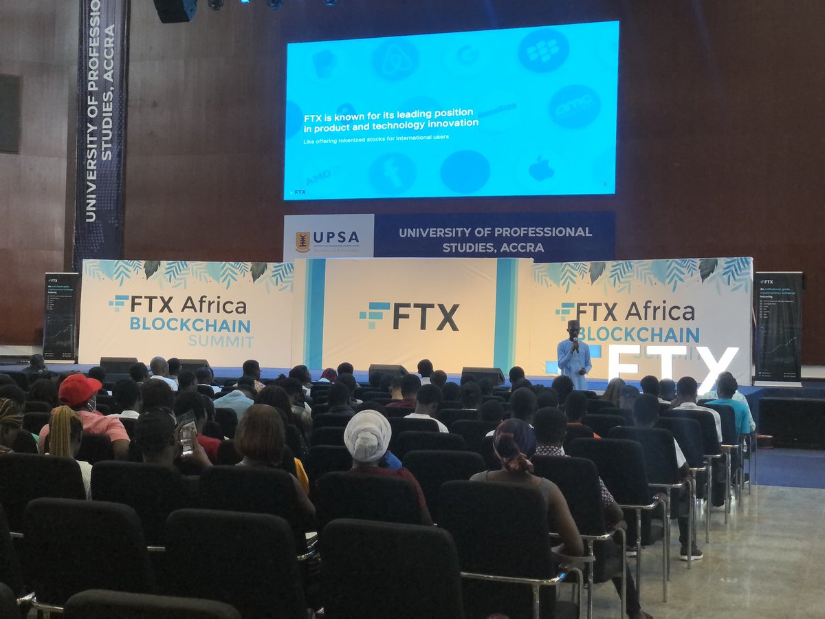 OffeiKingsley2's tweet photo. FTX Africa blockchain happening now at @upsaccra #kobbykyei @KobbyKyei_ https://t.co/iuyyC3P9jA