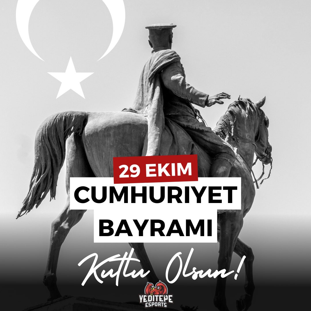 yeditepeesports's tweet photo. “Ey yükselen yeni nesil! İstikbal sizindir. Cumhuriyeti biz kurduk, onu devam ettirecek sizlersiniz.” Ulu Önder Mustafa Kemal Atatürk ile birlikte büyük Türk ulusunun kurduğu Türkiye Cumhuriyeti'nin 99. yıl dönümü heyecanını ve gururunu yaşamakta ve gururla kutlamaktayız.🖤🙏🏻 https://t.co/xHjCcQRGLL