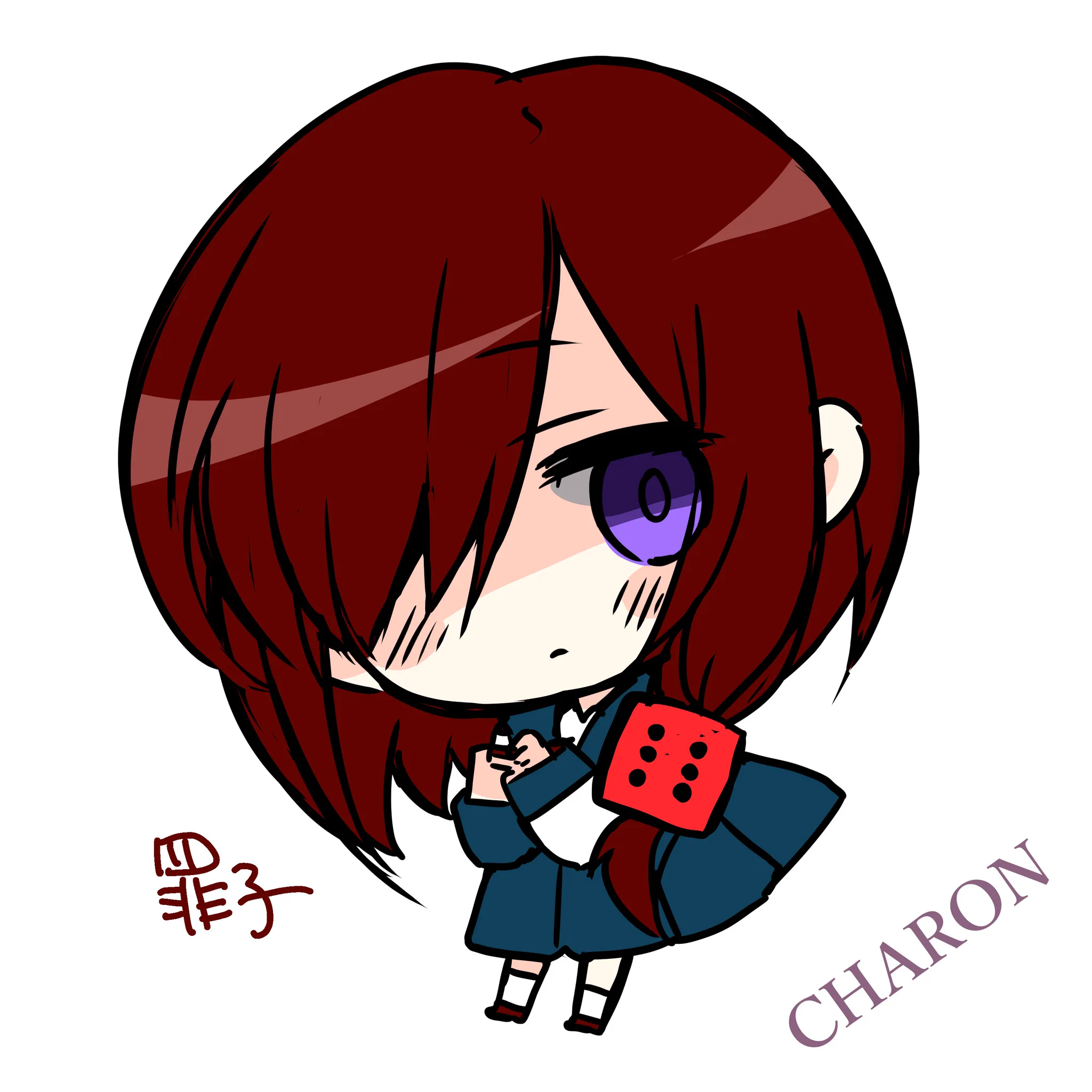 【CHARON】FC特典 サイコロサイコ アクリルキーホルダー【ねこふじかおる】 ねこふじかおる／CHARON公式 on X: 