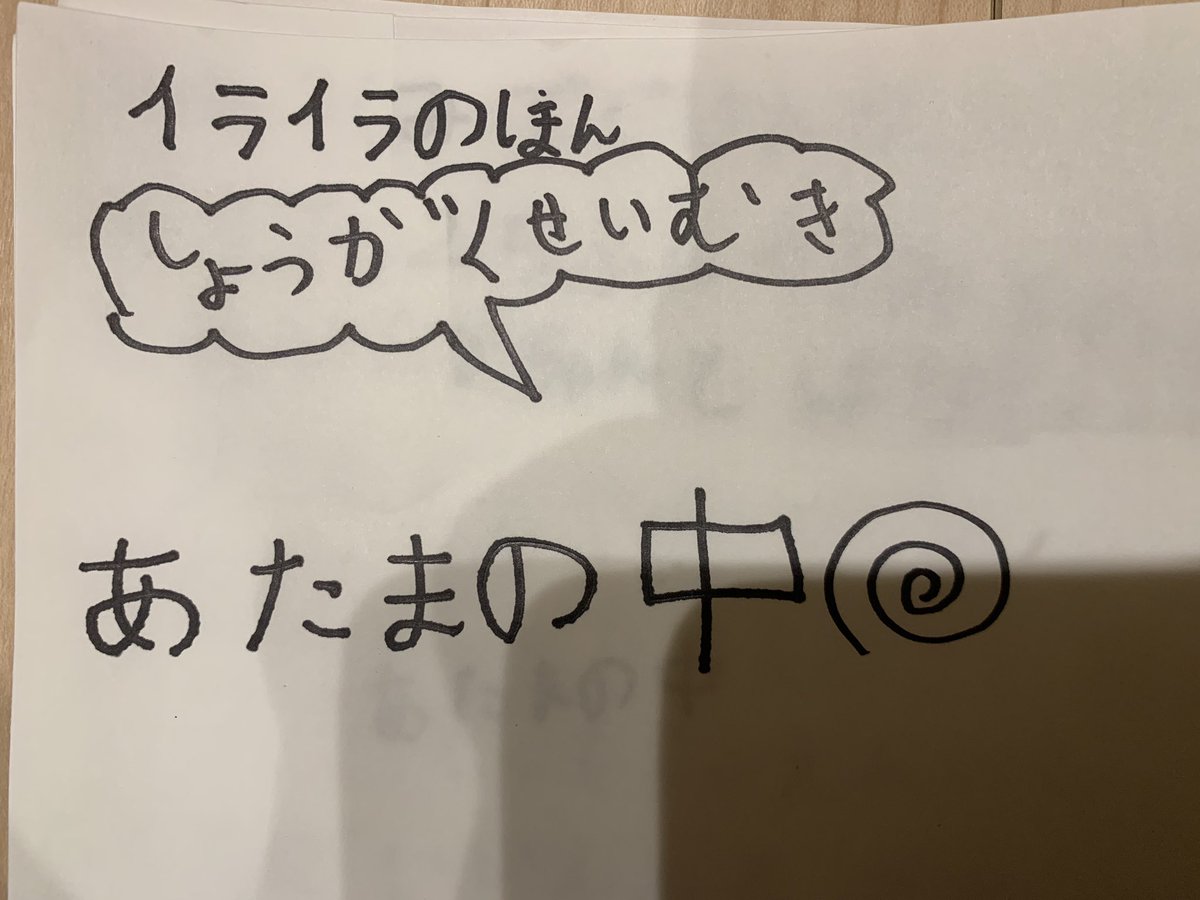 小１の娘が頭の中のイライラを書き出したいと言い出し、数ページにわたって文章を綴っていた。あえて何も言わなかったけど、親としては複雑。