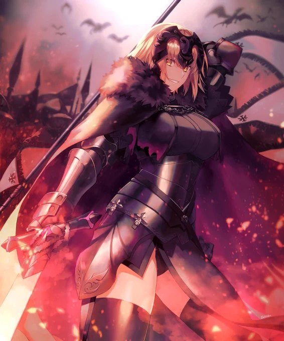 ジャンヌオルタPUと聞いて(過去絵+加筆) #FGO 