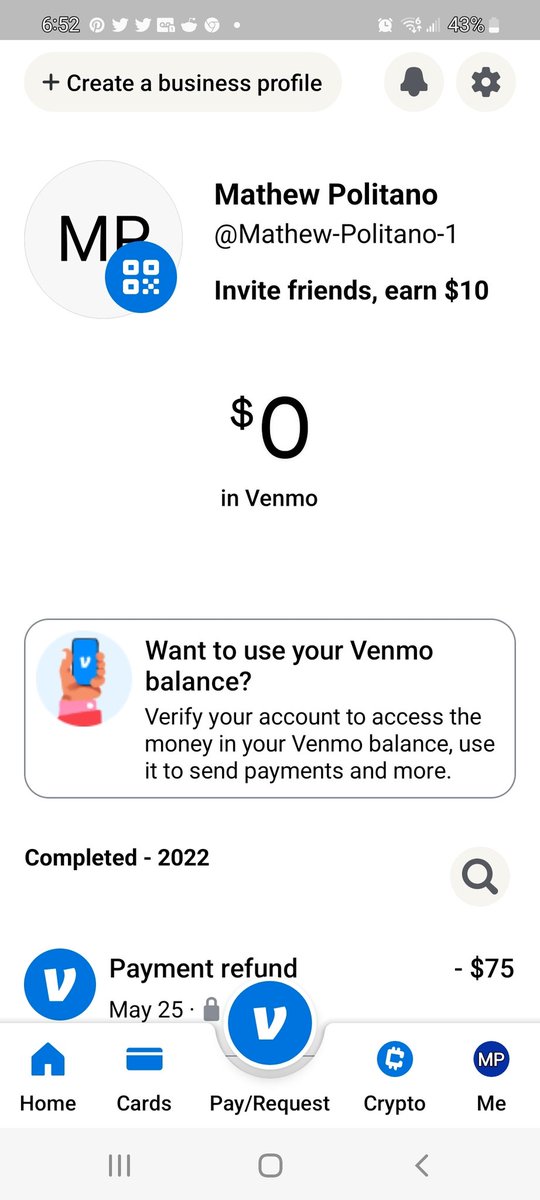 CarterPolitano's tweet photo. @Venmo https://t.co/etL8gkLYhR