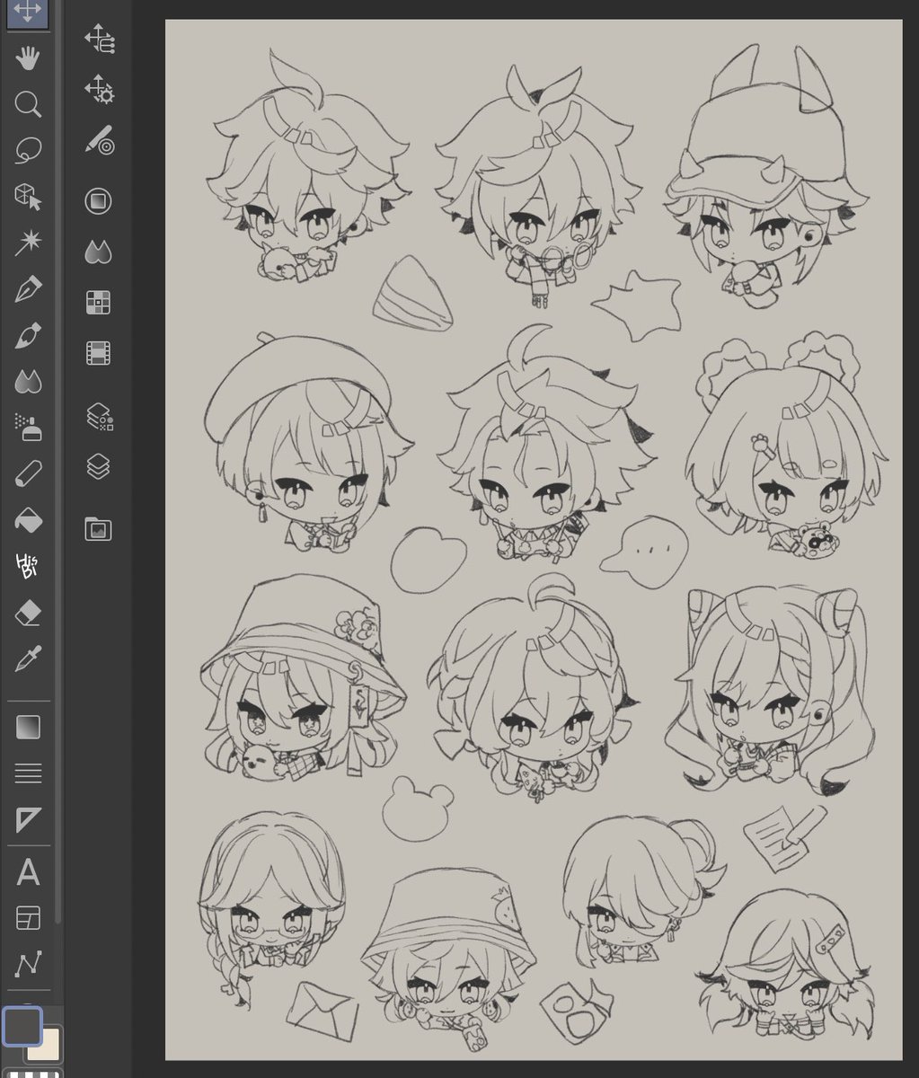 sketched the liyue clear sticker sheet for the stretch goals! ✍️ https://t.co/TZPTtpa4RO 