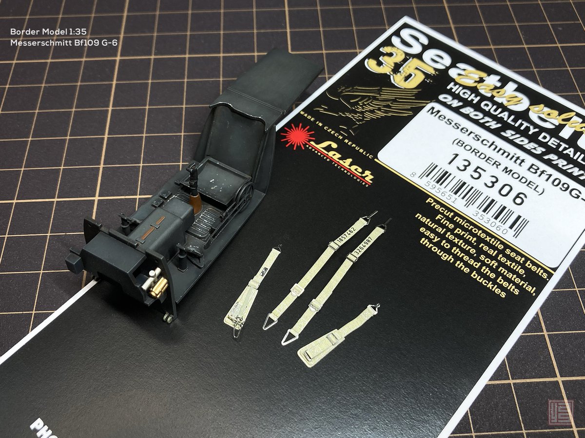YAS_8grafix's tweet photo. HGW製の別売りシートベルトを組み立て。組み図が結構いい加減なので資料とか見ながら組んで2時間くらい。ひと息ついたらシートに取り付けていきます。
#BorderModels
#Bf109G6
#TENGUmodelers https://t.co/Vf82hh33BC