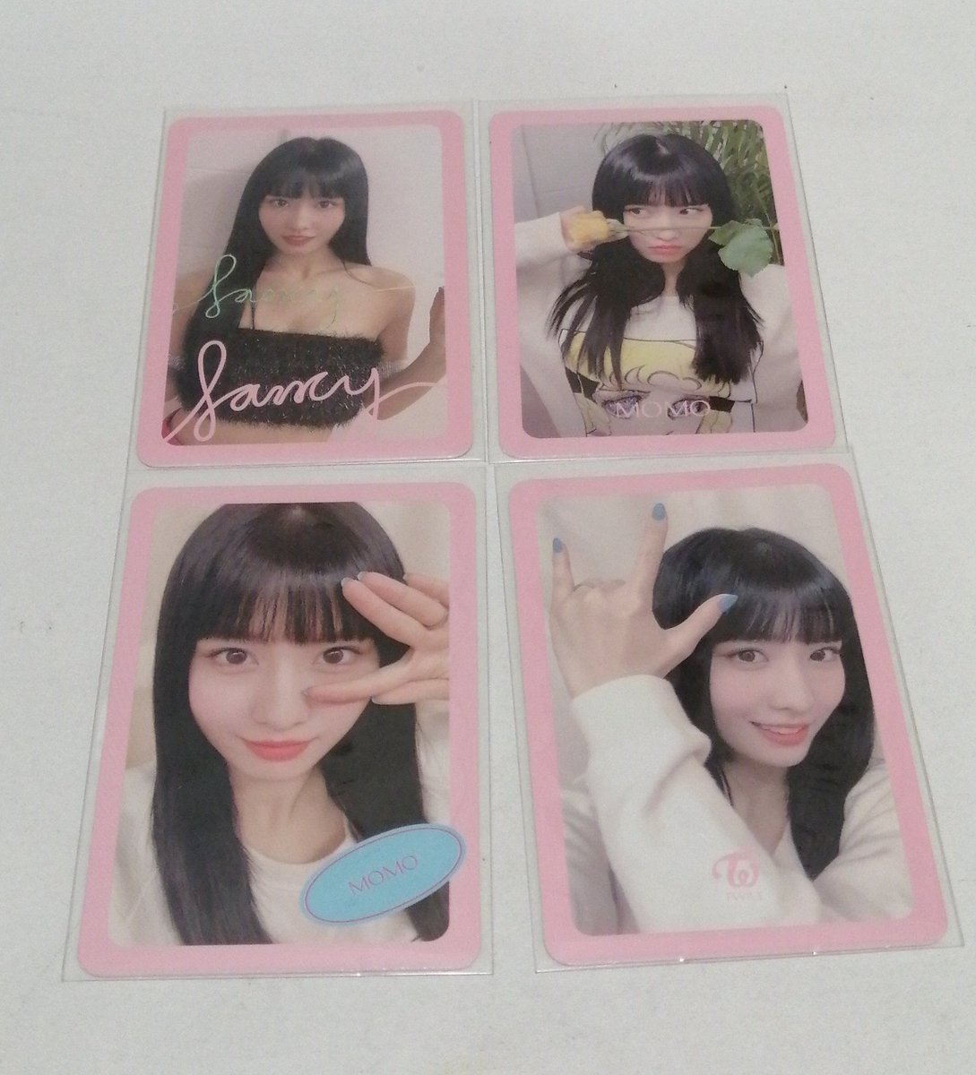 LeasLocket's tweet photo. - wts lfb help rt!

Momo fancy you pink border set! 
- 400php (free random twice pob)
- payo, cod 
- flash, sco
- ❌ sensitive and impatient buyers 
- all onhand. Will send condi through dms! 
Pbd : 95, 110, 110, 85 

Wtt twice wire rose peace green ic https://t.co/14zimehH1B