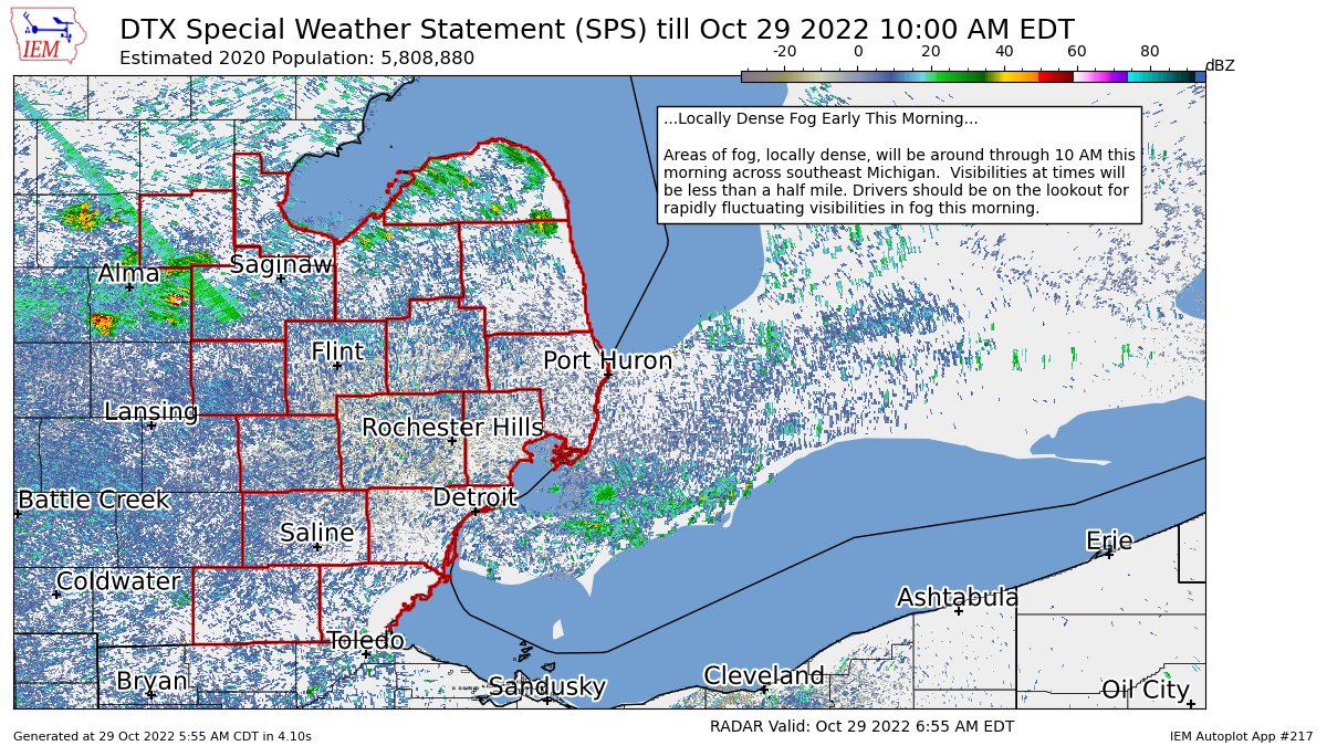 Southern Michigan Weather on Twitter "Locally Dense Fog Early This