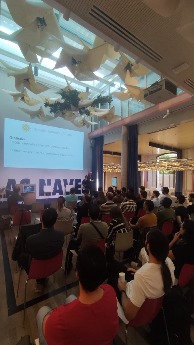 I'm starting the <a href="/GoogleOSS/">Google Open Source</a> program GSoC, Google Summer of Code, presentations for 2023 at the #DevFest of the <a href="/GDG_ES/">GDG Spain</a> and @GoogleDevEurope in #Valencia, I presented the program and the <a href="/_liquidgalaxy/">_liquidgalaxy</a> project organization, follow me for more presentations this autumn and winter