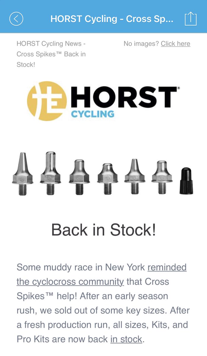 #crossspikes October eNews: news.horstengineering.com/t/y-194F279DD5… #cyclocross #crossisboss