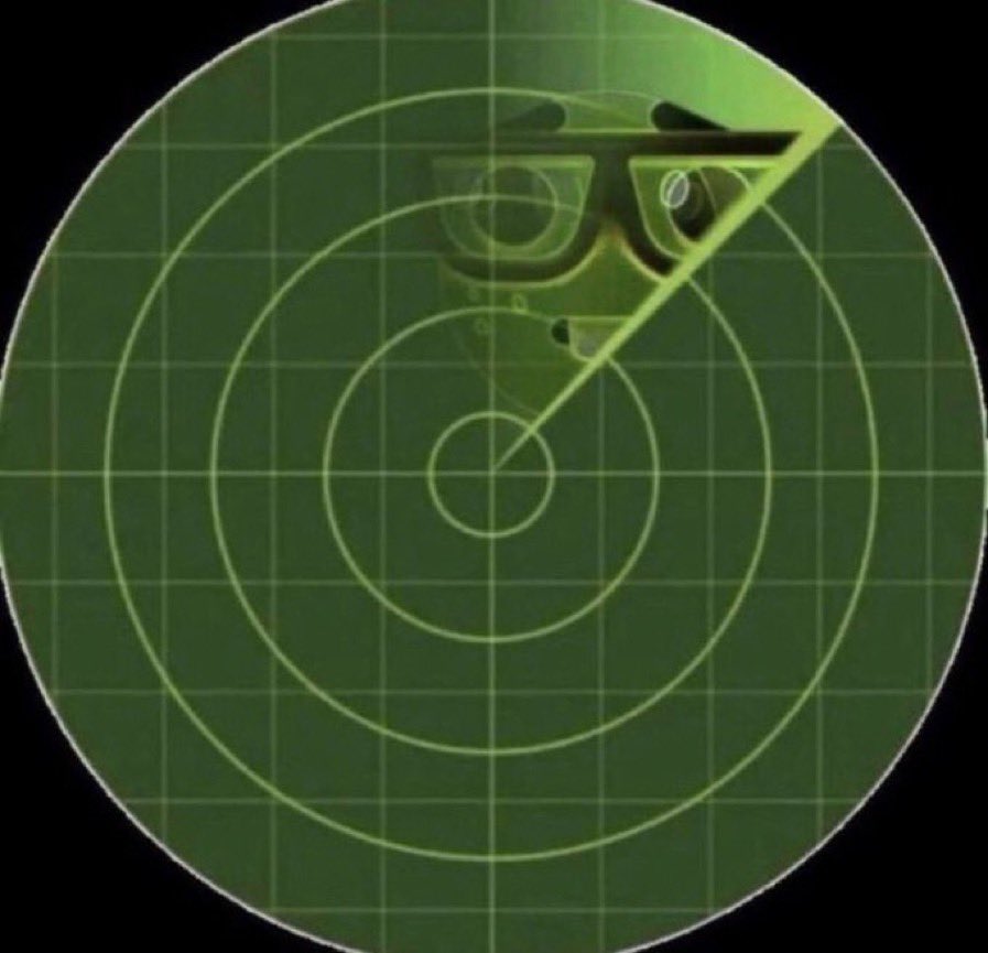 El radar aéreo del avión: